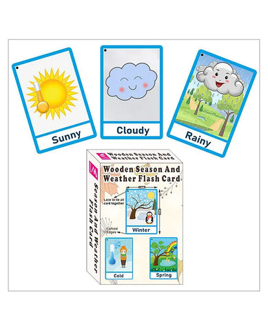 Wooden Flash Cards - Season And Weather - EKW0279