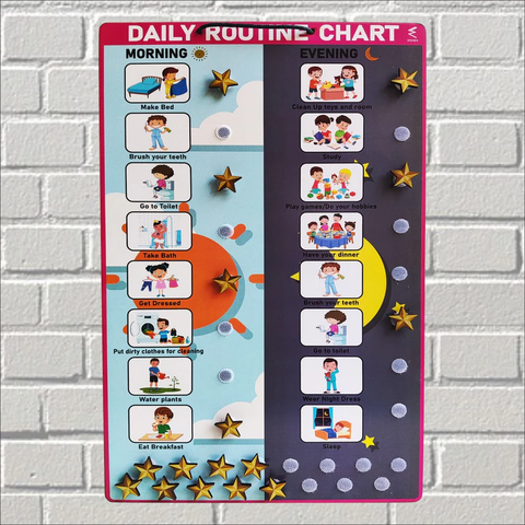 1 Wooden Home Chore Routine Chart will be shipped - EKW0288