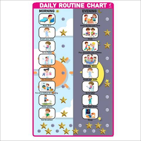1 Wooden Home Chore Routine Chart will be shipped - EKW0288