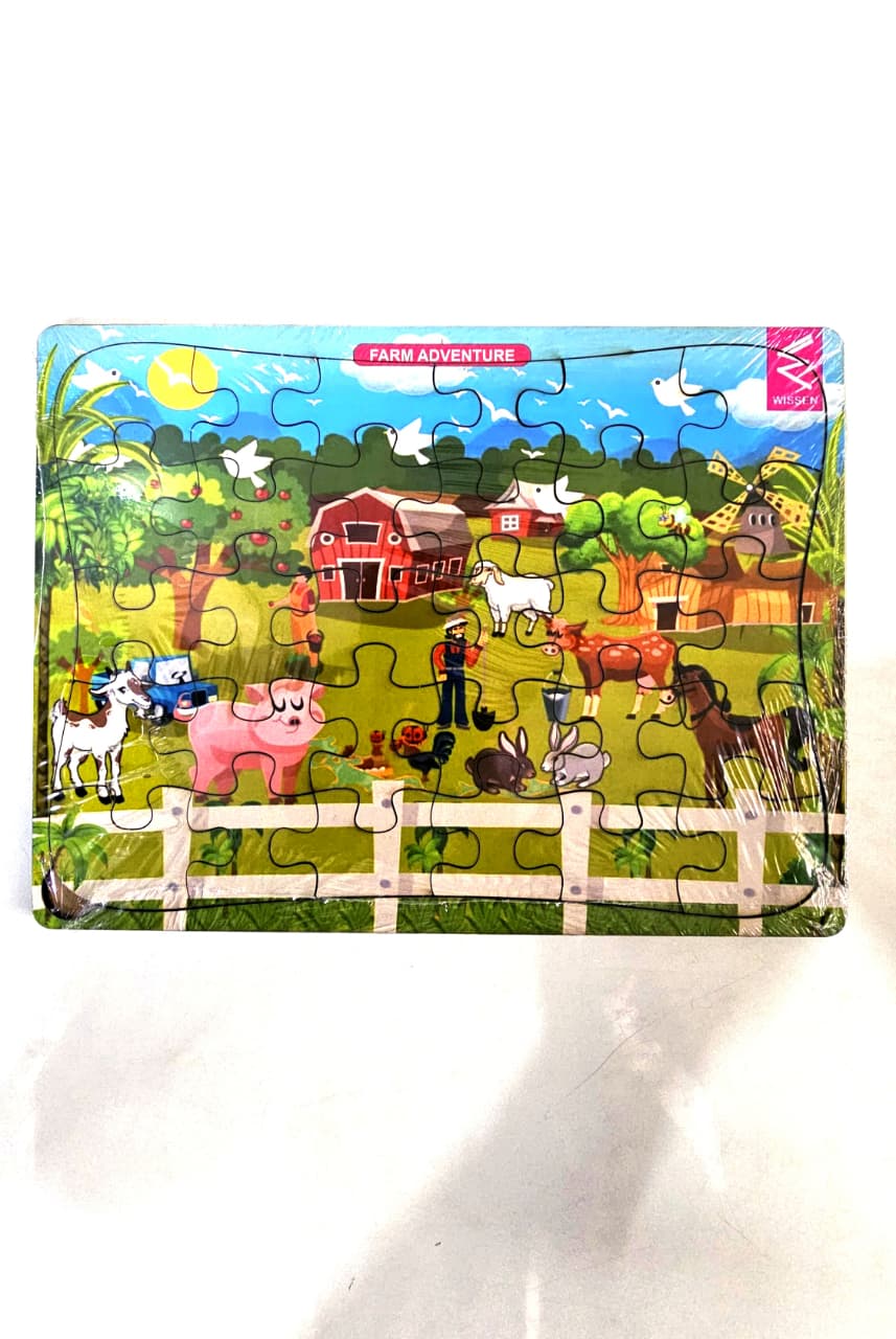 Wooden Farm Theme Jigsaw Puzzle - EKW0298