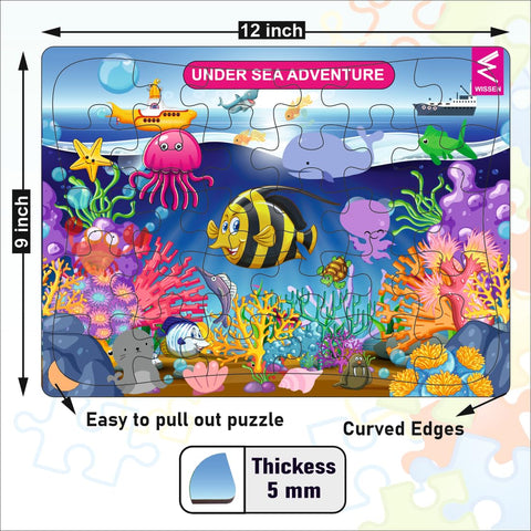 Wooden Under Sea Theme Jigsaw Puzzle - EKW0300