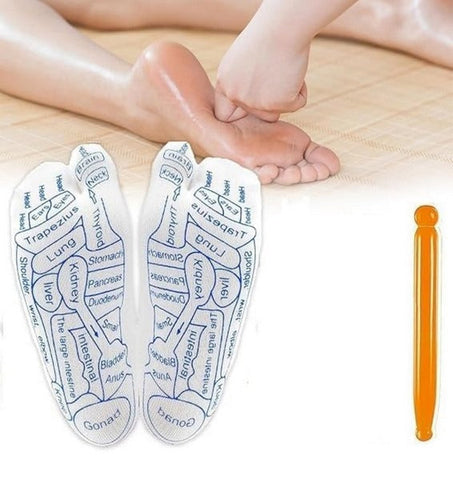 Acupressure Reflexology Socks With Massager - SHL0121