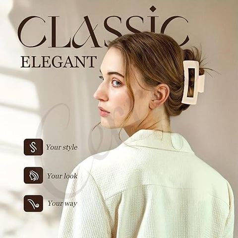 Hair Claw Clips For Women Random Color - SHL0130