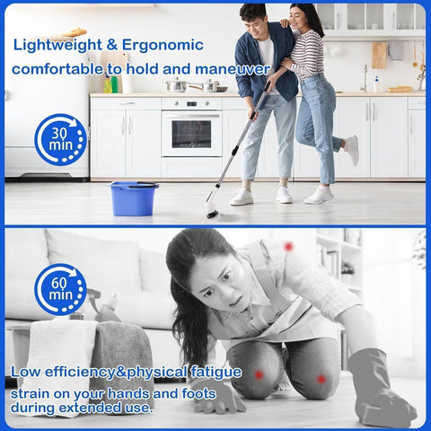 9 In 1 Electric Spin Scrubber Electric Cleaning Brush For Home And Bathroom - SHL0137