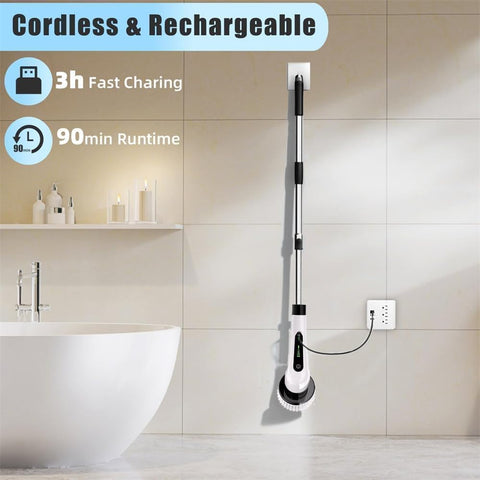 9 In 1 Electric Spin Scrubber Electric Cleaning Brush For Home And Bathroom - SHL0137