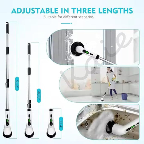 9 In 1 Electric Spin Scrubber Electric Cleaning Brush For Home And Bathroom - SHL0137