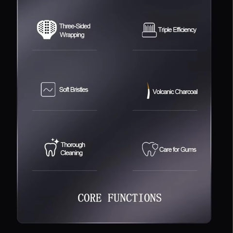 3 - Sided Toothbrush Pack Of 4 - SHL0139
