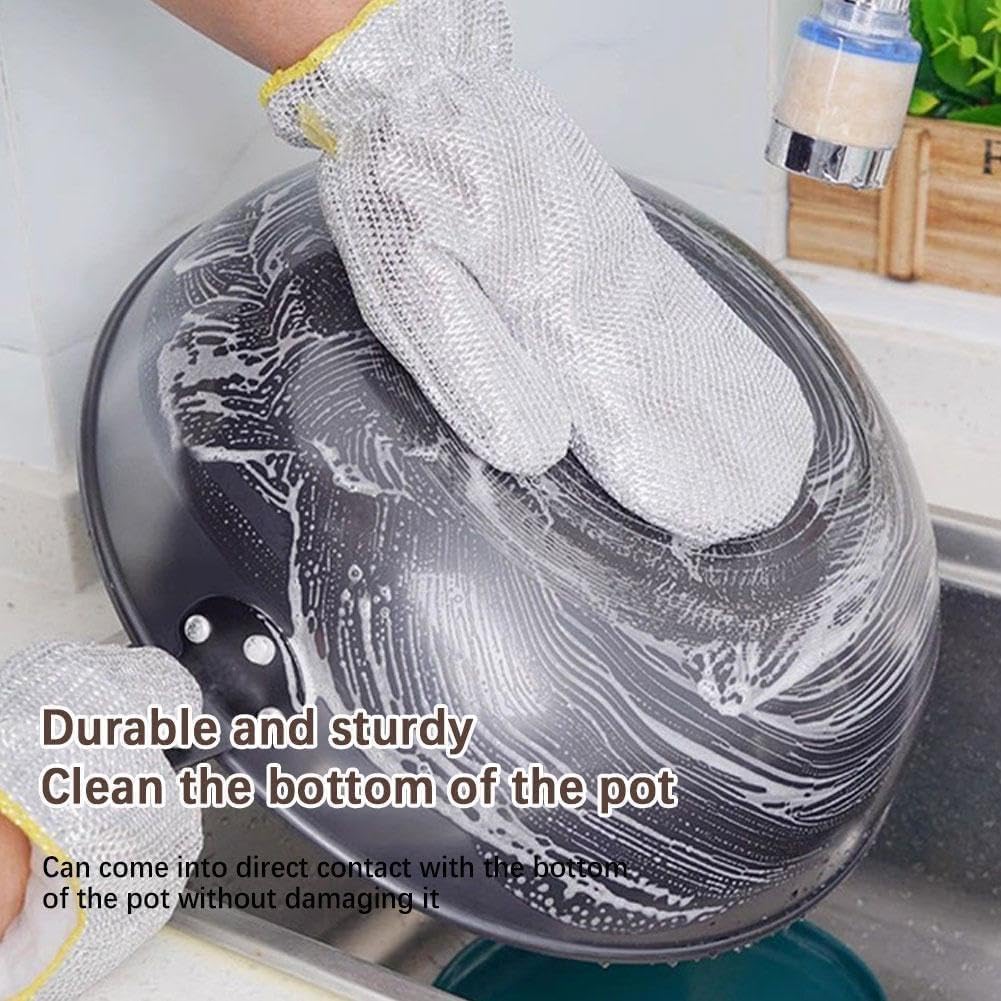 Non Scratch Wire Dishwashing Hand Gloves 1 Pair - SHL0142