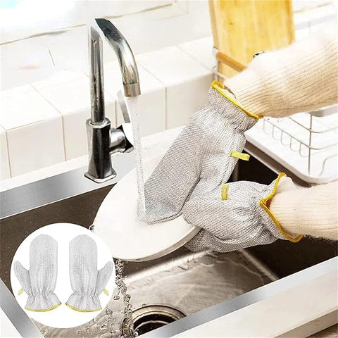 Non Scratch Wire Dishwashing Hand Gloves 1 Pair - SHL0142