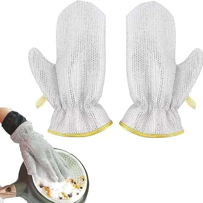 Non Scratch Wire Dishwashing Hand Gloves 1 Pair - SHL0142