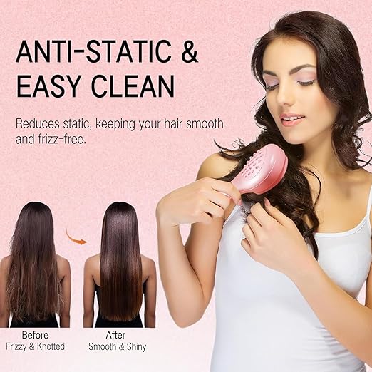 Self - Cleaning Anti - Static Massage Comb - SHL0147