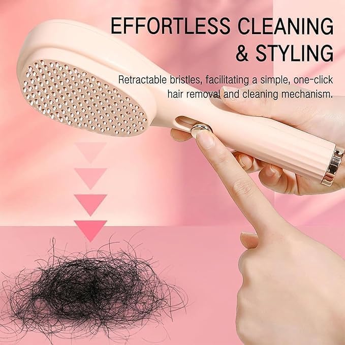 Self - Cleaning Anti - Static Massage Comb - SHL0147