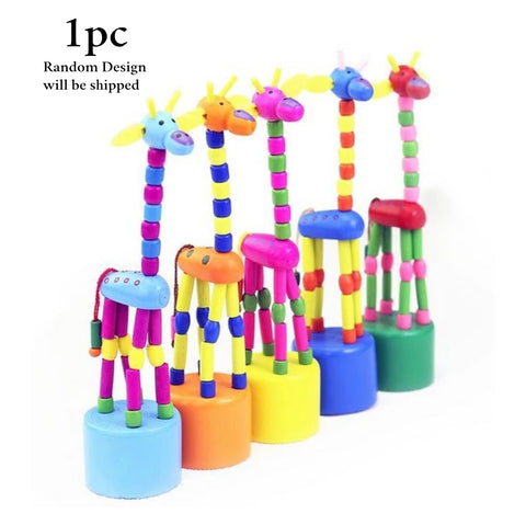 Spring Giraffe - Press & Play Toy (One Random Design Shipped)