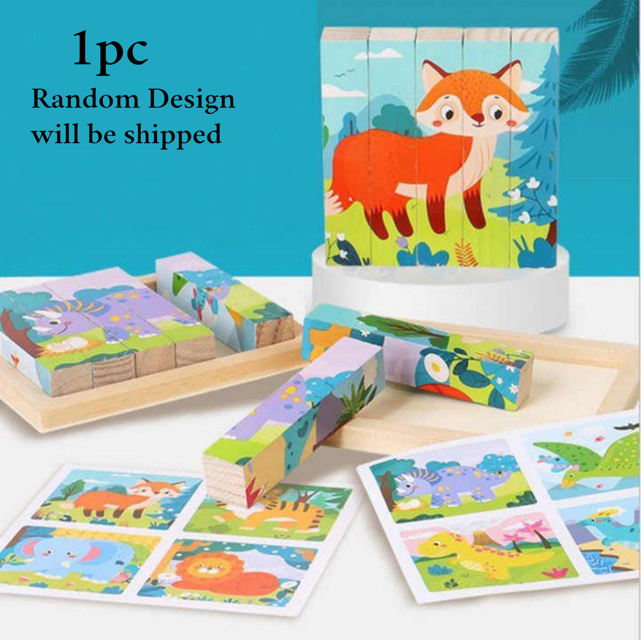 Puzzles Random Design 6 pcs cube puzzle random design will be shipped - EKT2608 – Extrokids