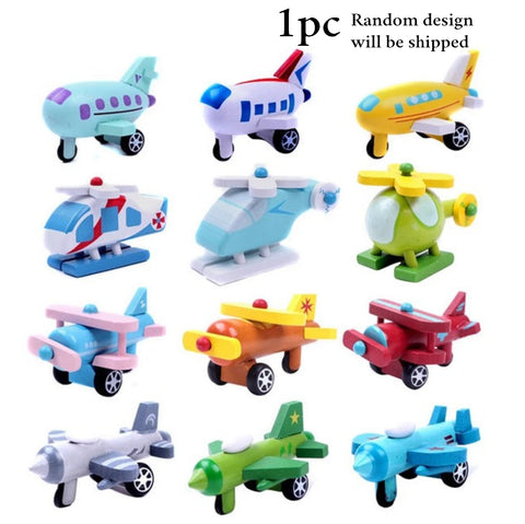 Wooden Mini Aeroplain 1Pc Random Design Will Be Shipped - EKT3279