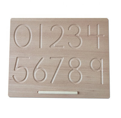 Wooden 1 to 9 numbers Tracing board will be shipped - EKW0284