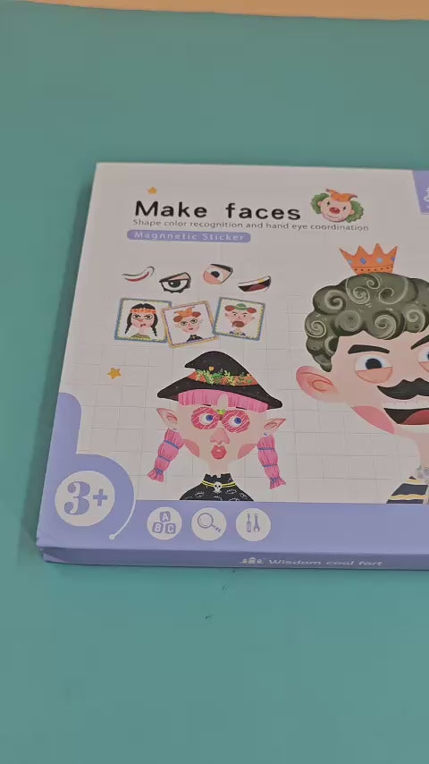 Magnetic sticker puzzle MAKE FACES - EKT2485