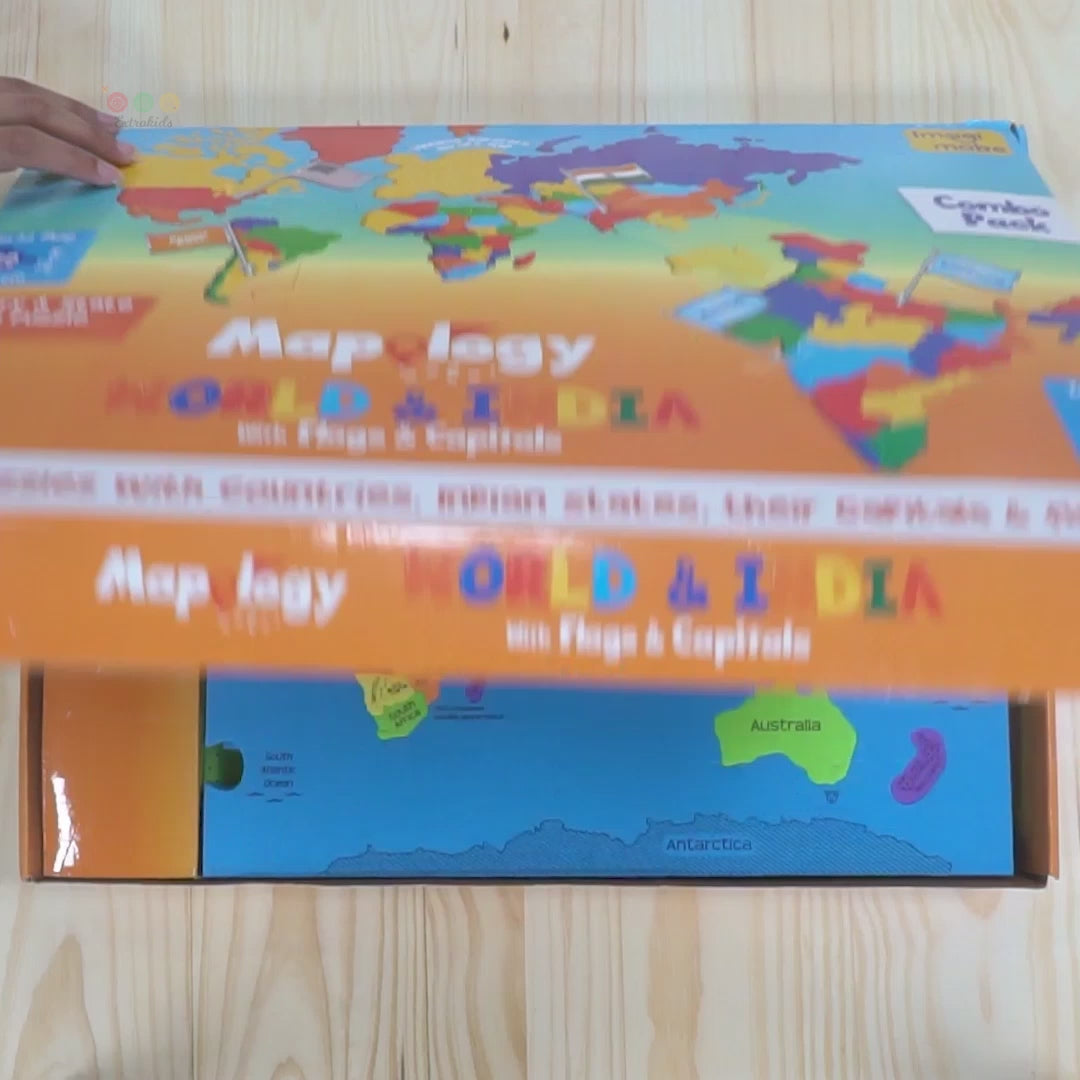 World & India Map Puzzle | Learn About World & India - EKT3768
