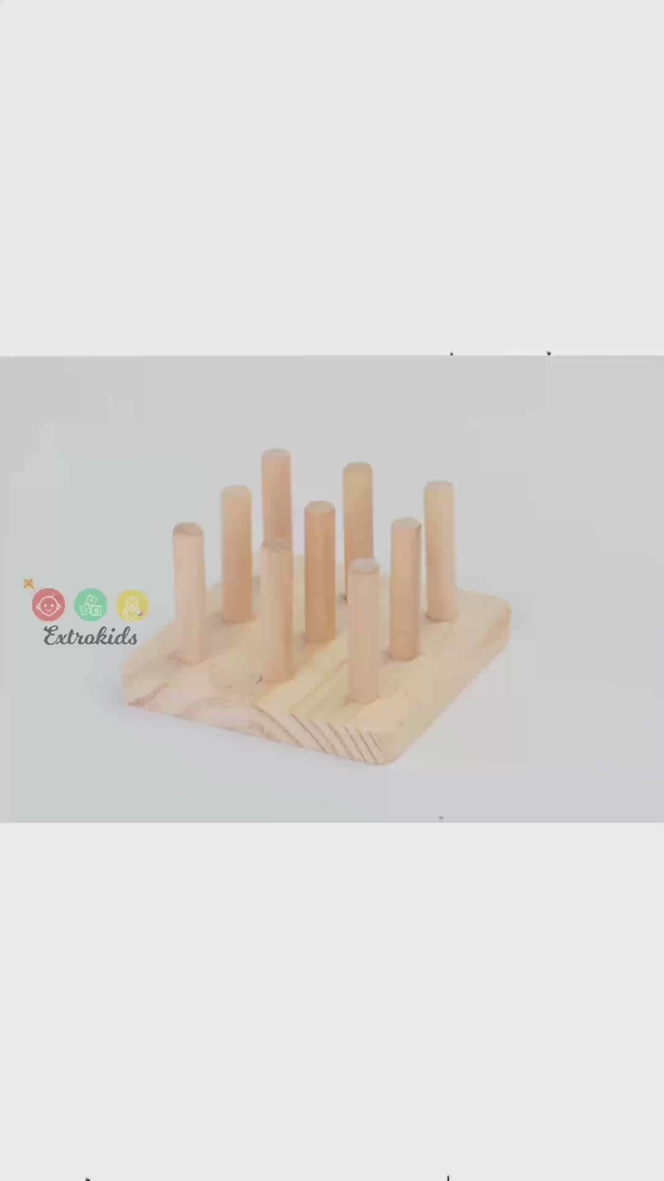 Wooden Geometric Stacking Puzzle – Shape-Matching Toy