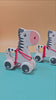 Wooden Zebra pull along - EKT2189