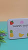 Wooden 2 pc shape puzzle with steel box Fruits - EKT0733