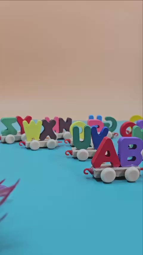Wooden Alphabet Train