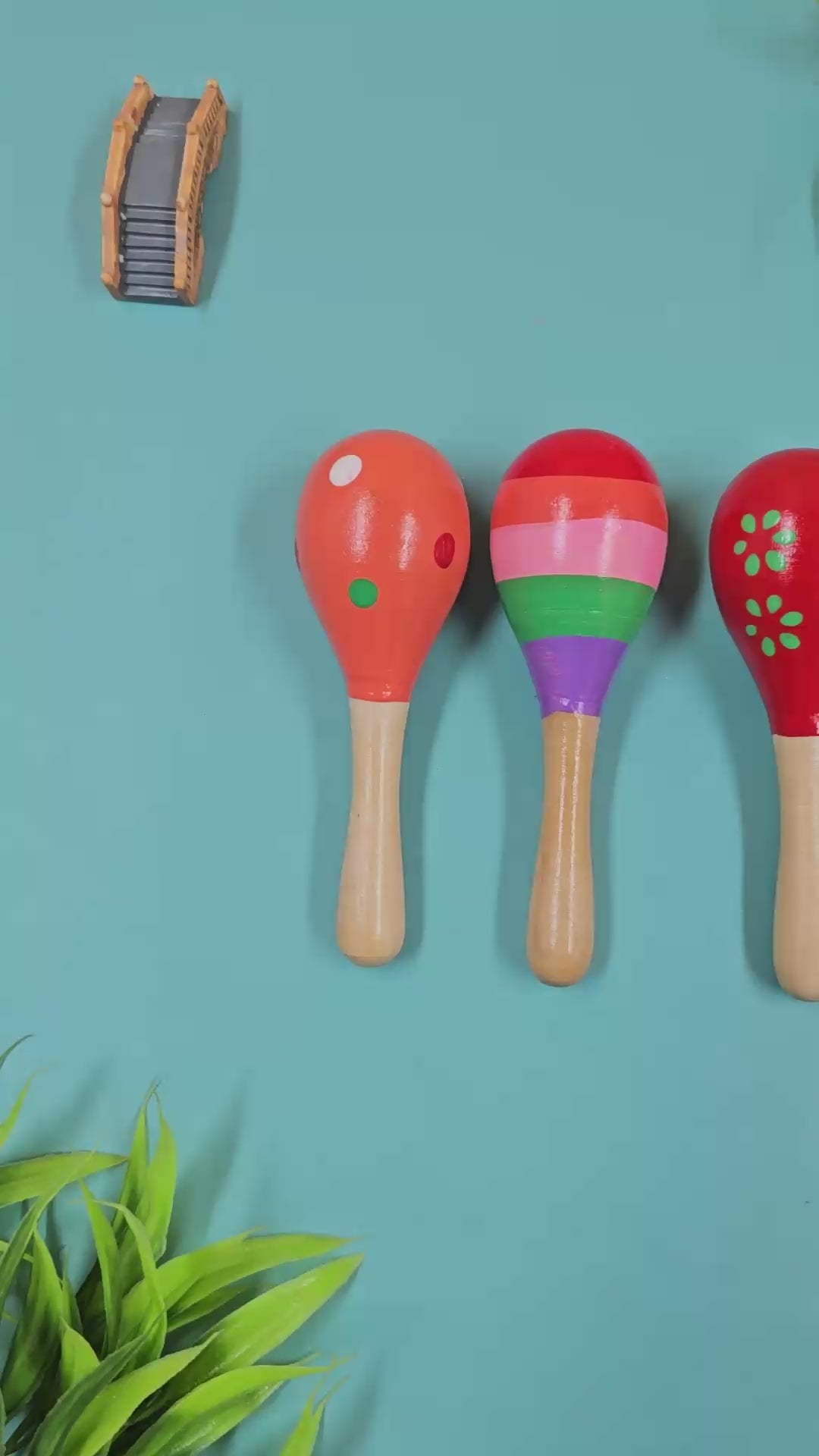 Wooden Egg Bell Rattle | Sensory Toy for Baby (One Random Design Shipped)