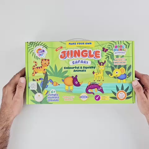 Jungle Safari Aqua Squish Kit for Kids 100% Safe & Non Toxic - EKT3662