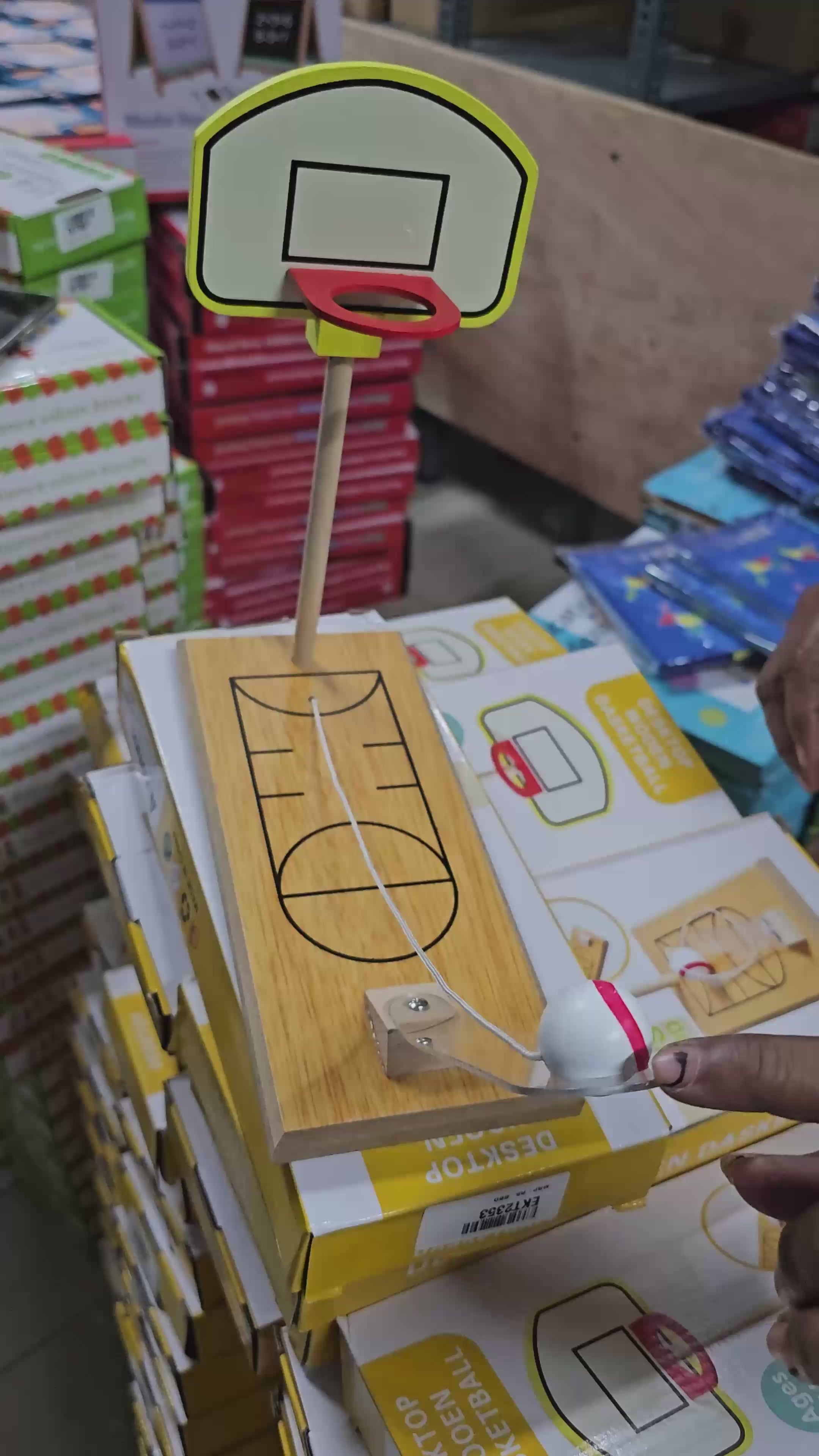 Wooden Desktop basket ball game - EKT2353