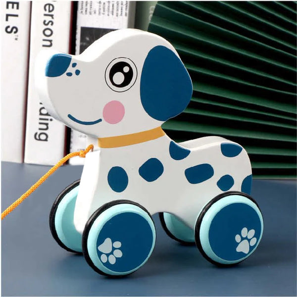 Wooden Pull-Along  Dog | Engaging Toy for Imaginative Play