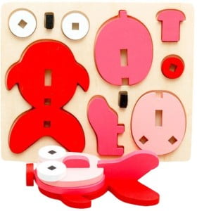 Extrokids 3D Fish wooden puzzle educational toy - EKT1833