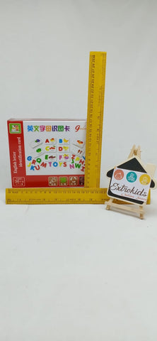 Wooden Alphabet Learning Kit - Letter matching card Game - EKT1045