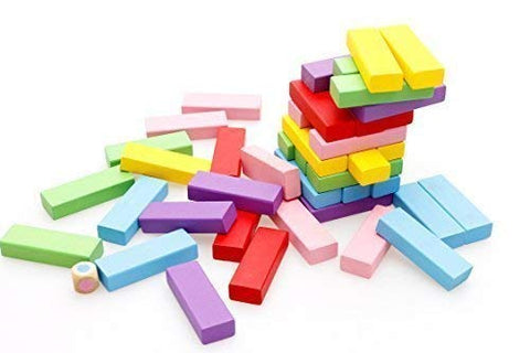 Wooden Jenga Blocks - Color - EKT0625