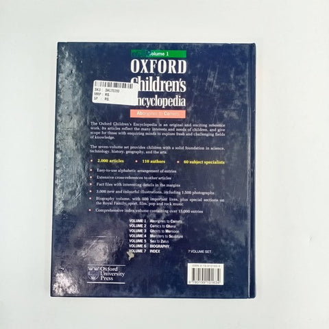 Oxford childrens encyclopedia volume 1 - BKLT31096