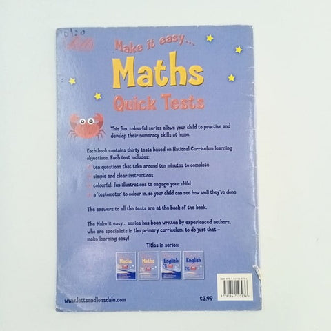 Make it easy maths quick tests - BKLT31103
