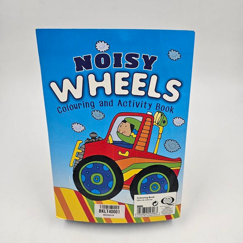 Noisy Wheels Colouring And Activity Book - BKLT40001