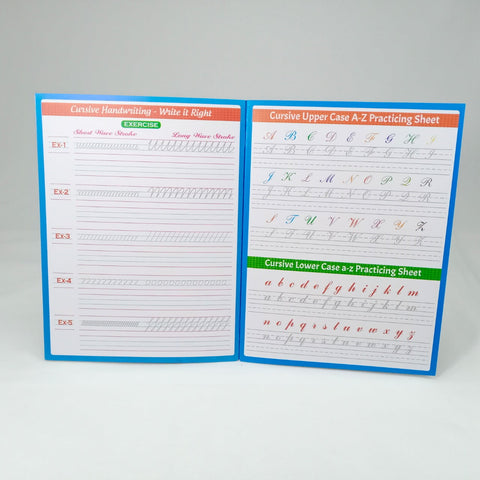 ENGLISH CURSIVE HAND WRITING WORK BOOK REUSABLE - BKN0006