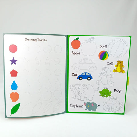 KIDS DRAWING & COLORING BOOK REUSABLE - BKN0007