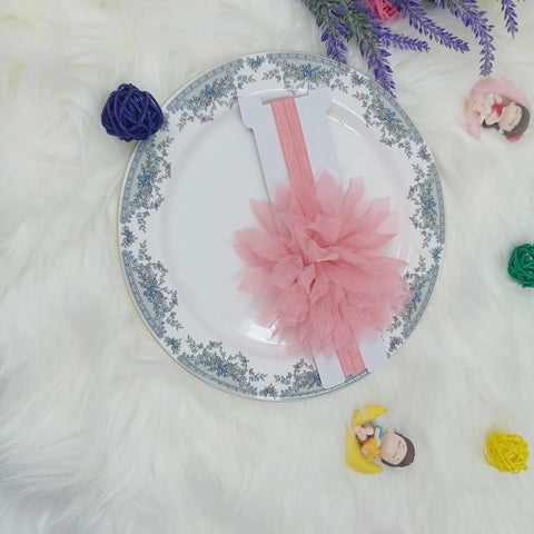 Hair Band - Cloth Type - Flower - Peach - CTKA0130