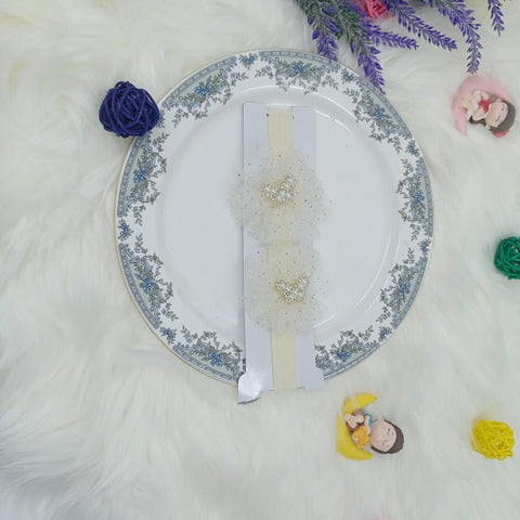 Hair Band - Cloth Type - Butterfly - White - CTKA0136