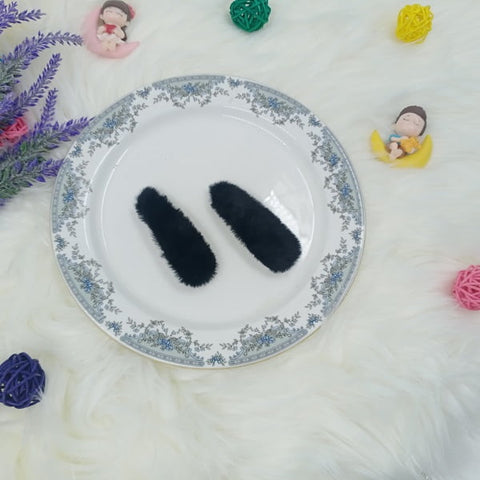 Soft Big Tic tack Clips - Black - CTKA0148