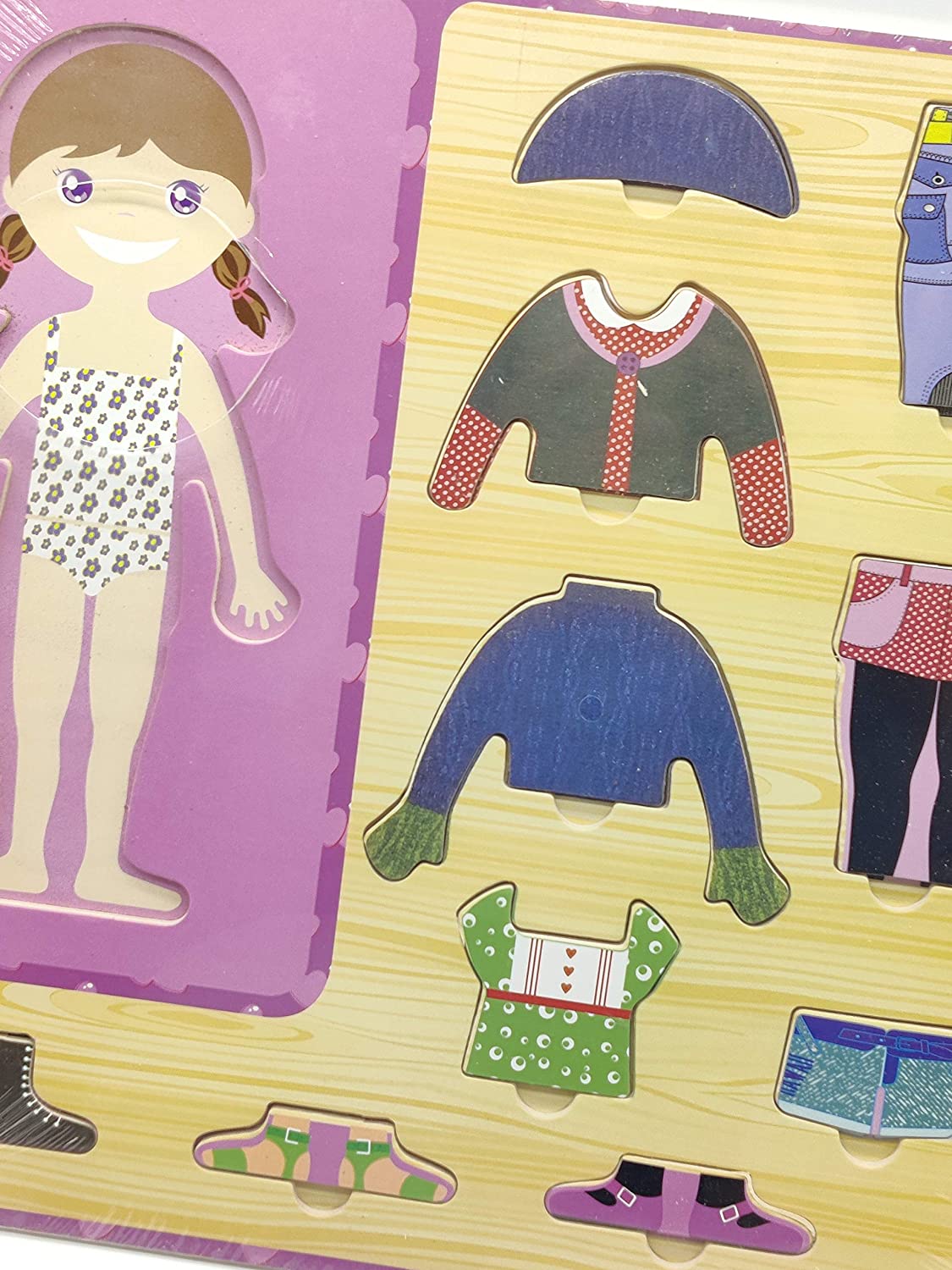 Wooden Dress-up Puzzle - Girl - EKT0001