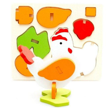 3D PUZZLE - HEN - EKT0771