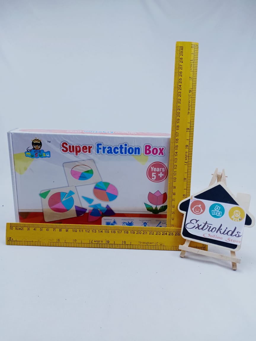 Wooden Educational Math FractionsToy - Teach Maths Fractions in a Fun way - EKT0995