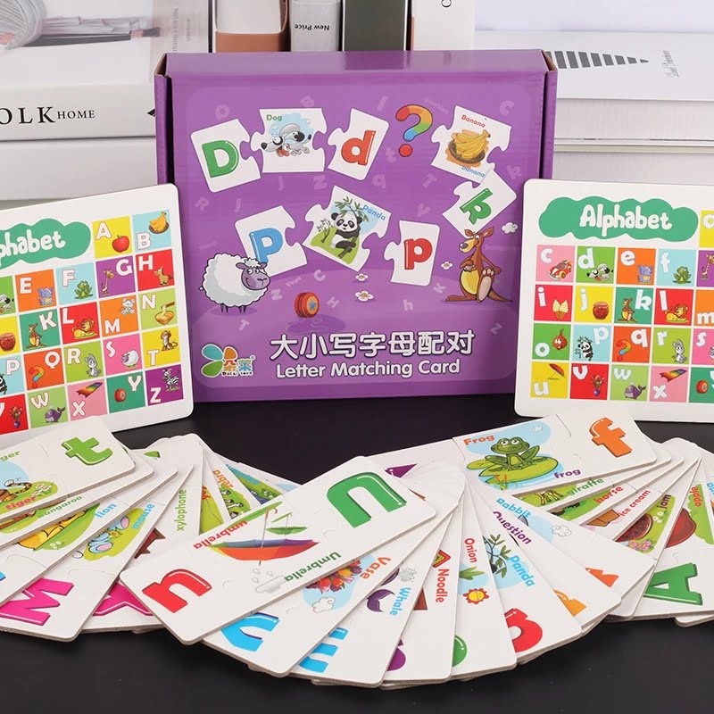 Letters Pattern Game Wooden High quality Alphabet Matching game - EKT0998 – Extrokids