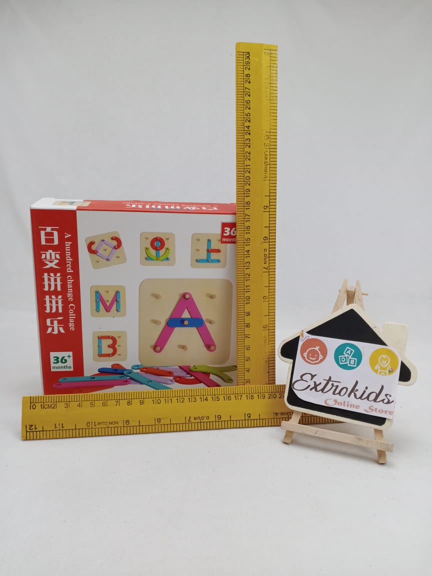 Wooden Collage Making Activity Board | Creative Game for Kids