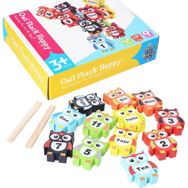 Wooden Balancing Owl Game | Enhance Focus & Coordination for Kids