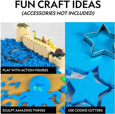 Extrokids Magic Kinetic Motion Sand for Kids (Blue, 1kg)  - EKT1228