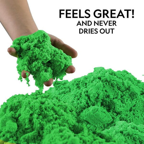 Extrokids Magic Kinetic Motion Sand for Kids (Green, 1kg) EKT1229