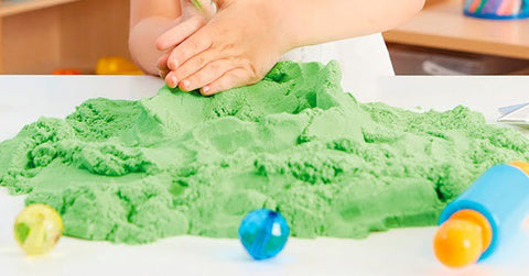 Extrokids Magic Kinetic Motion Sand for Kids (Light Green, 1kg) EKT1233